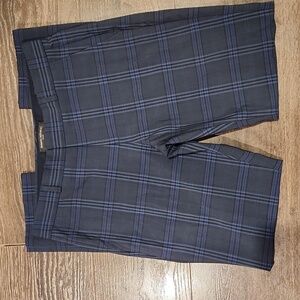 ❤️ BANANA REPUBLIC ITALIAN WOOL BLEND MACHINE WASHABLE PLAID RYAN SLIM FIT PANTS